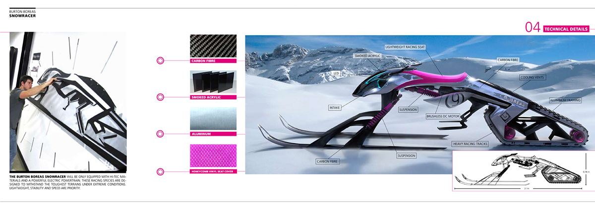 concept design snowmobile entertainment design Transportation Design