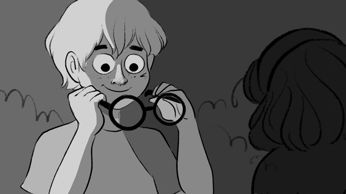 storyboard glasses kids difference short story comic