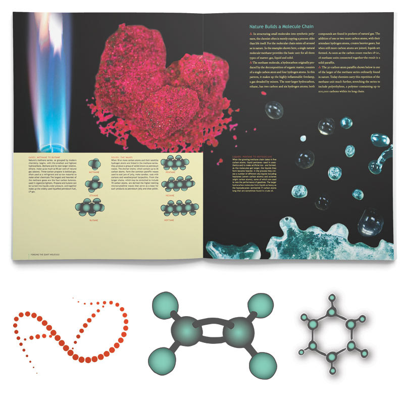 giant molecules chemistry Book Re-Design TIMELIFE grids typesetting