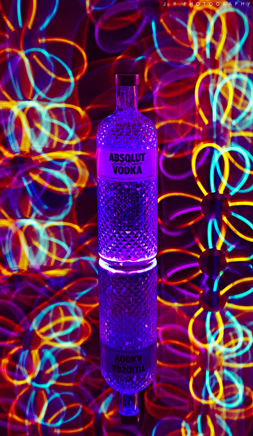 alcohol still life absolut creative glow bright colors party Nightlife Documentary 