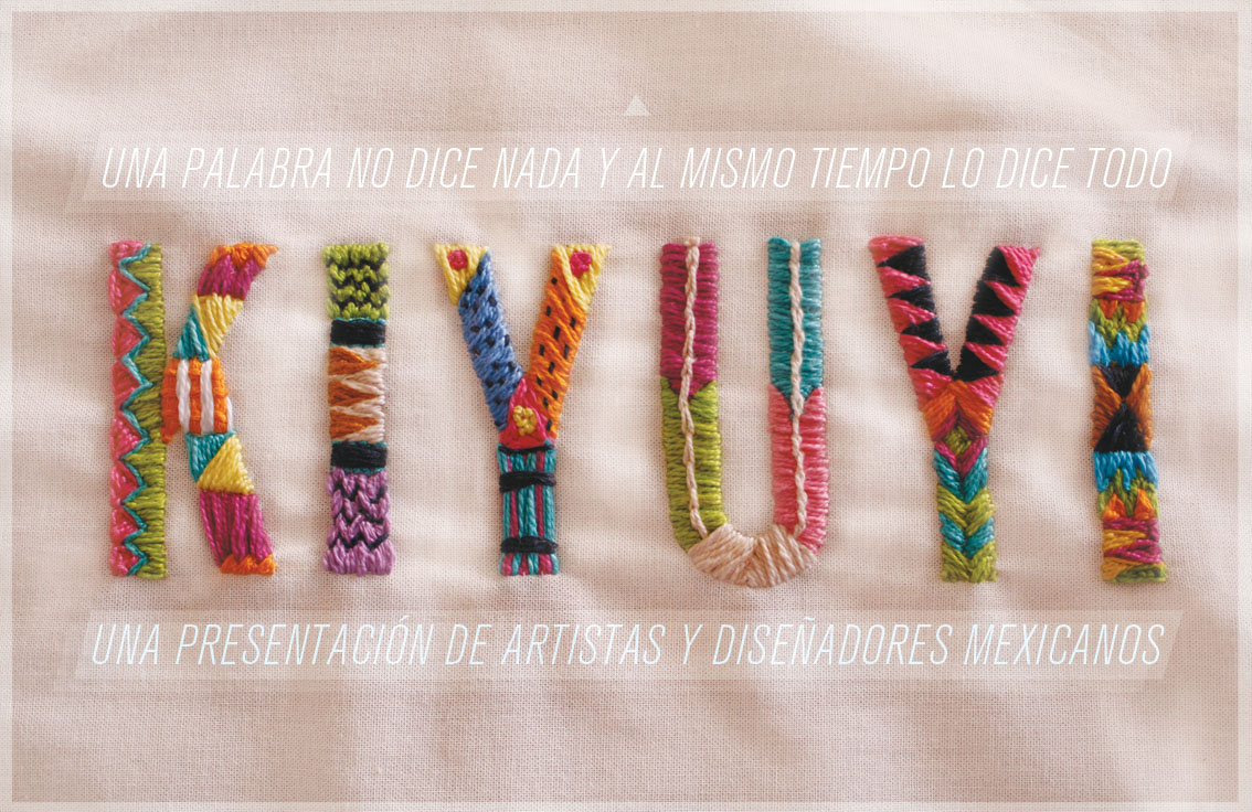 Kiyuyi Woven type art mexico colors postal cubillodesign cubillo design type