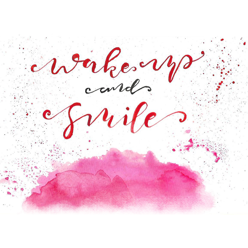 lettering Calligraphy   typography   watercolor ILLUSTRATION 