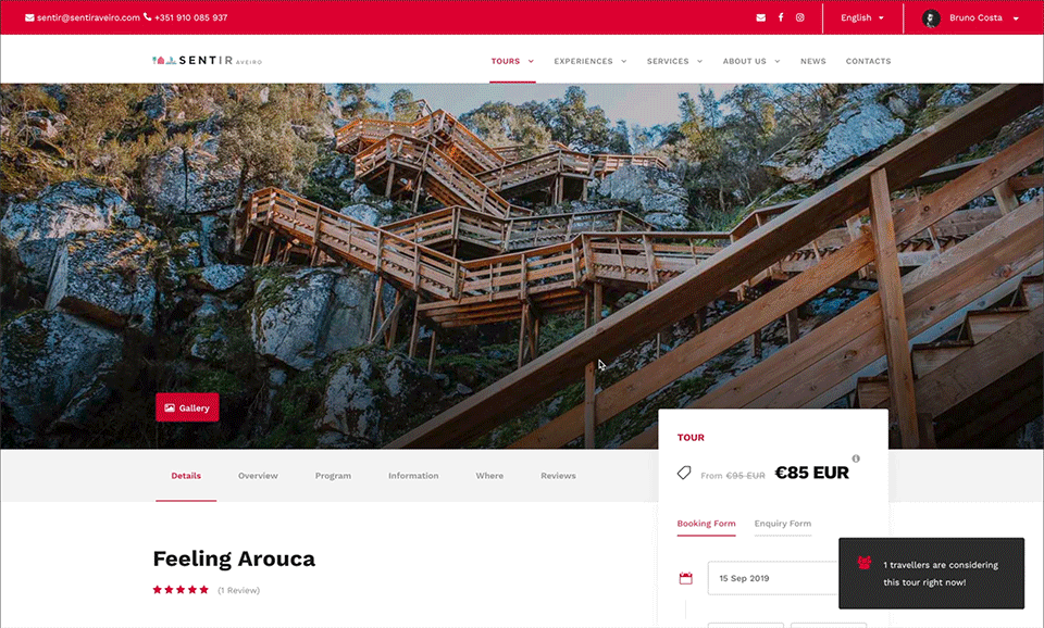 UI&UX   Web Design  tourism agency tours Aveiro graphic design  Booking platform ui design UX design