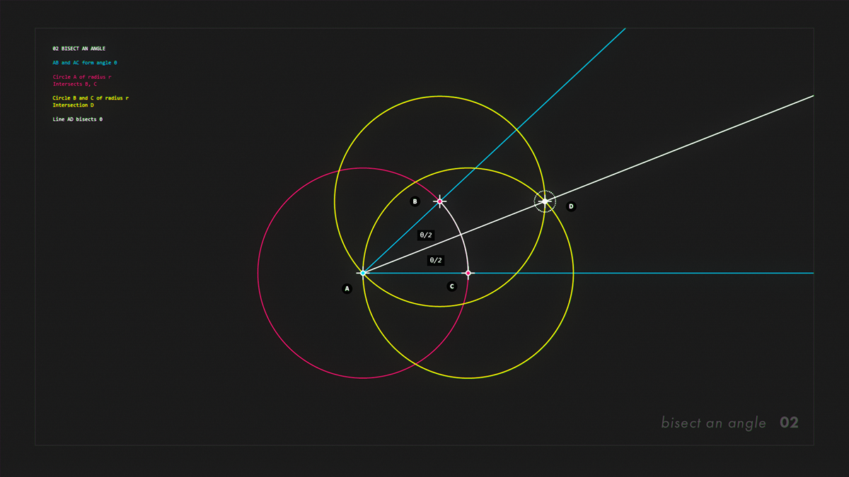 design animation  motion geometry shapes Golden Ratio pentagon