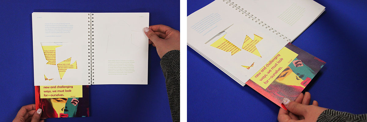 book design modernism postmodernism interactive design