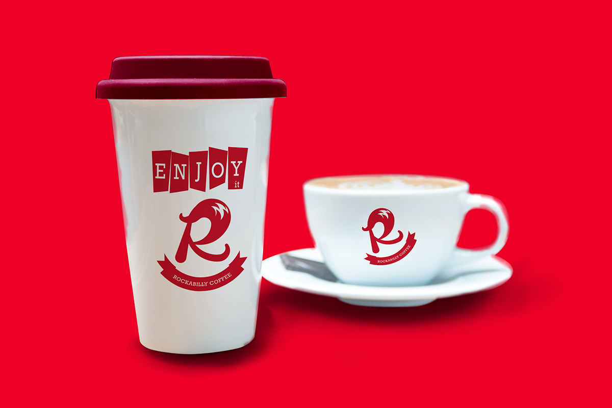 logo identidad identity brand Coffee cafe 50s marca ID Rockabilly pinup cafeteria