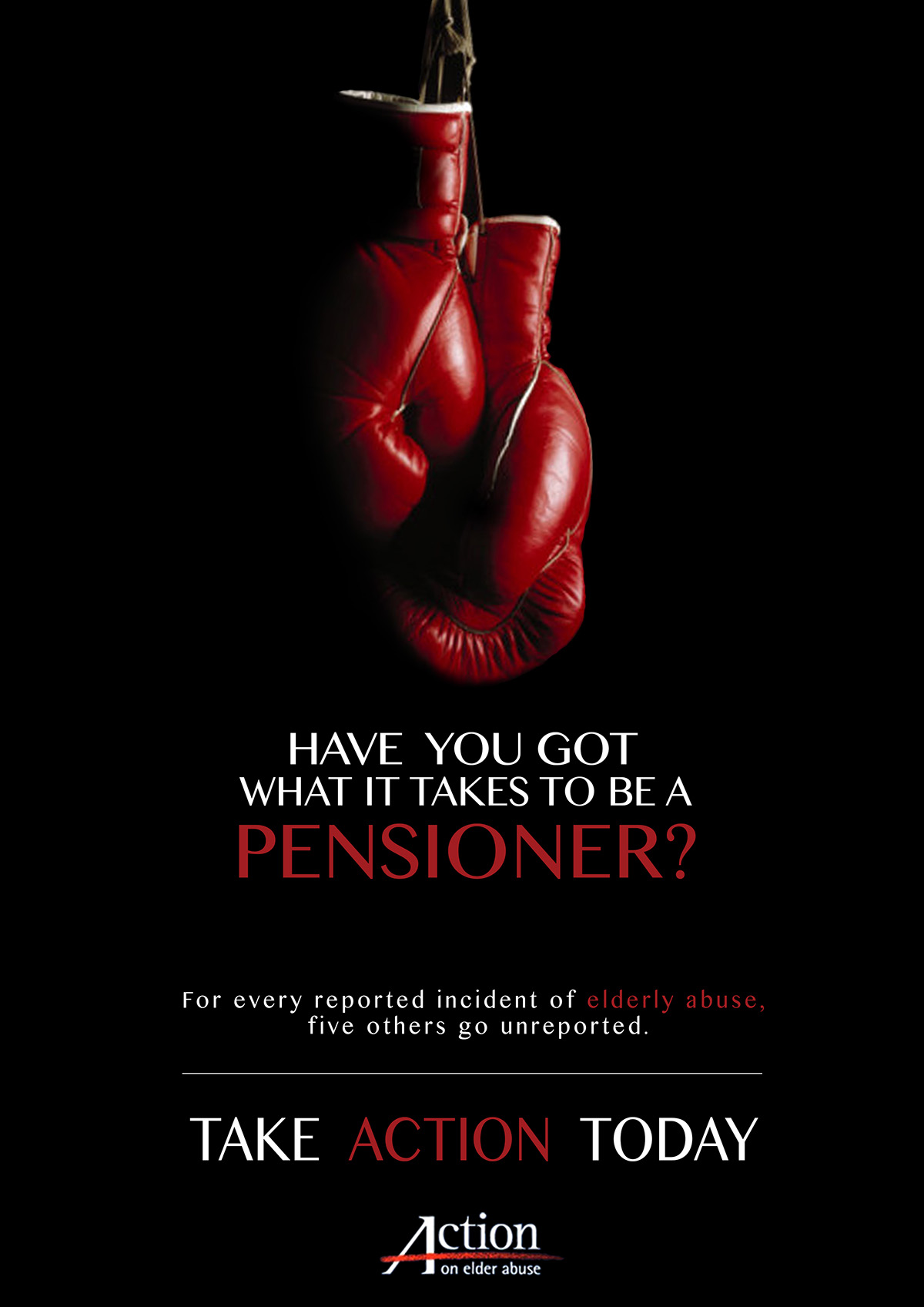 prejudice pensioner take action now poster flyer badge ageism abuse campaign