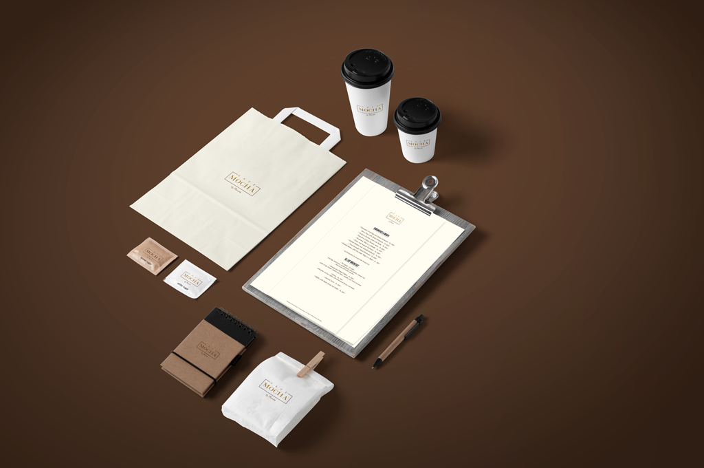 cafe coparate corporate branding barista Cafe Mocha hand sketch hand sketching arts modern Coffee