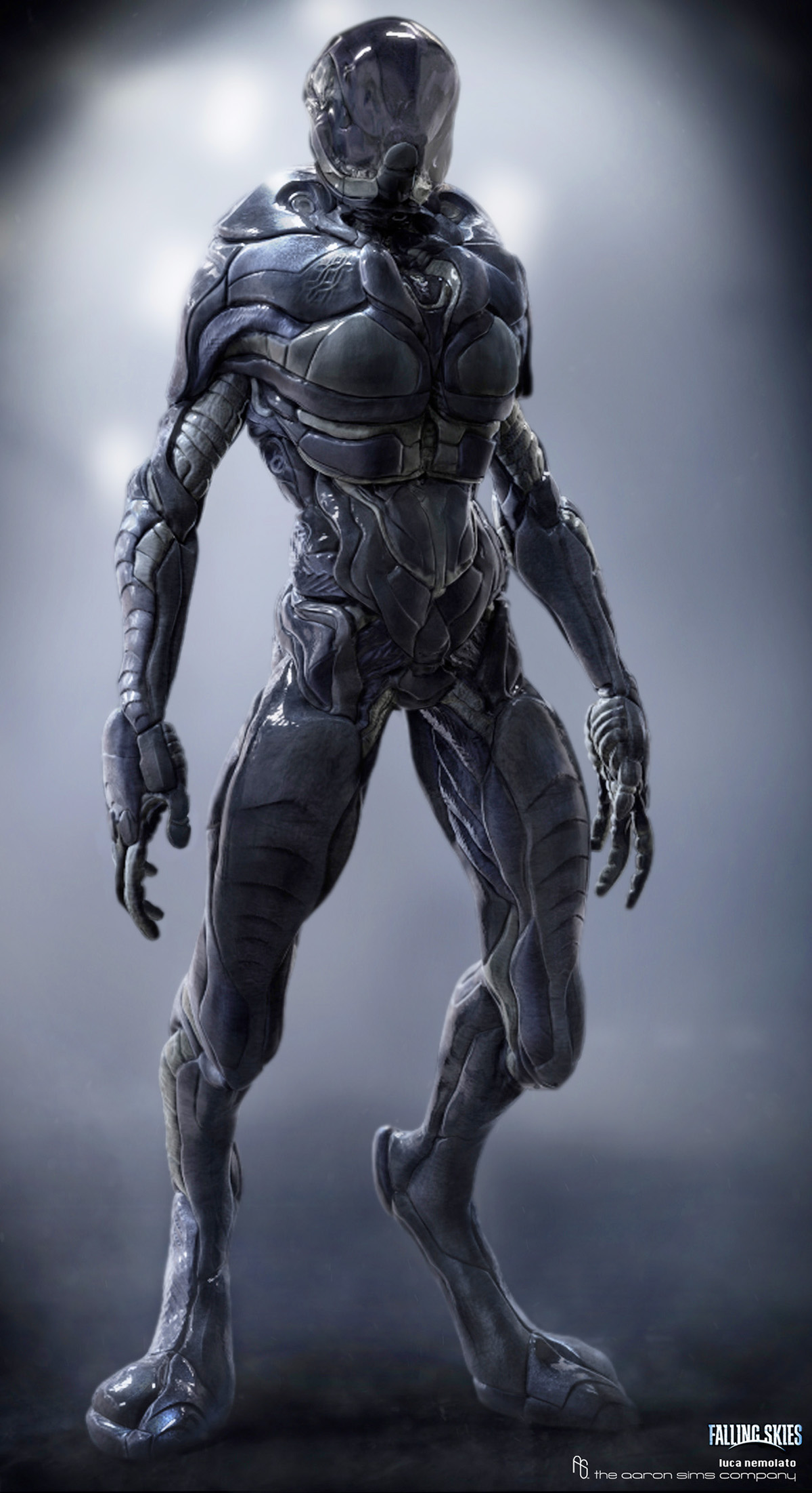Falling skies season2 design character alien sci fi suit suit armor helmet