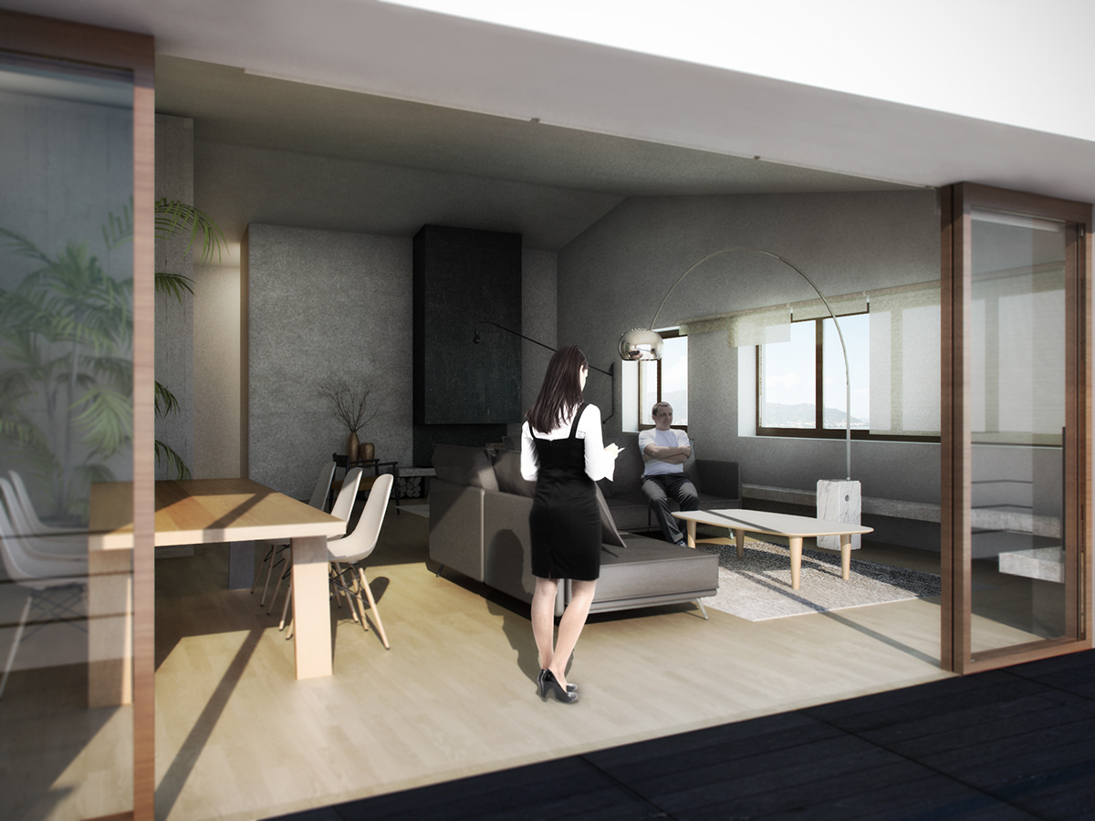house  interior 3d studio vray residential