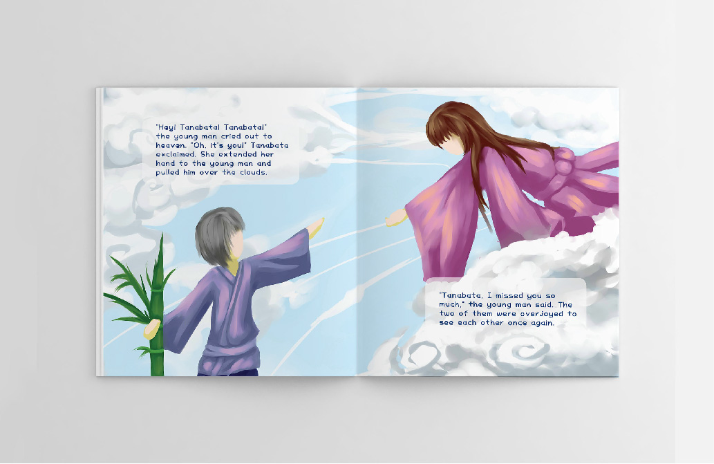 storybook tanabata Folklore japanese legend fairytale