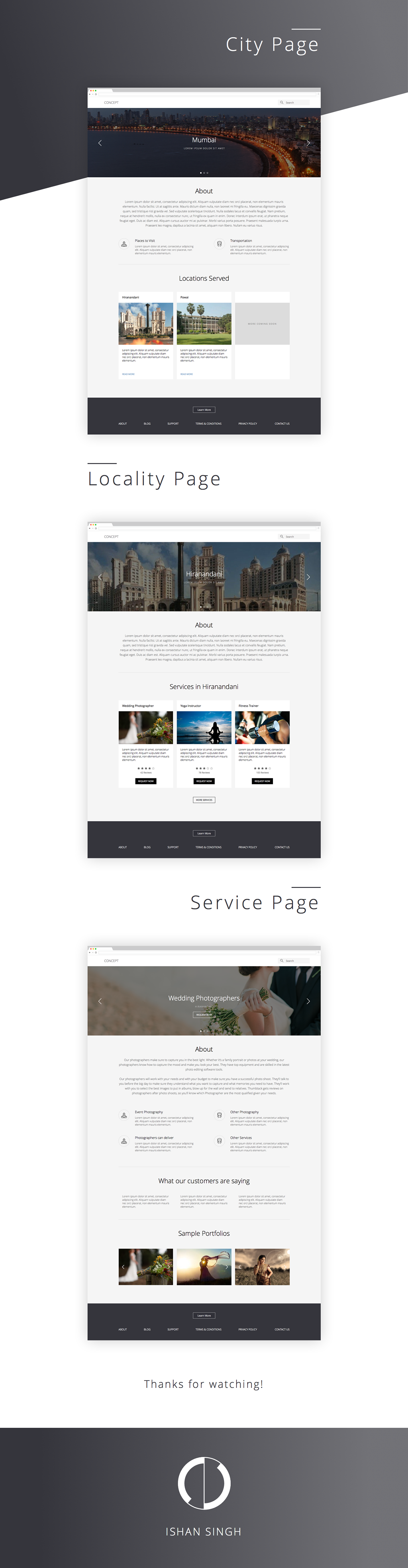 SEO Pages concept minimal web design user experience UX design webpage Website