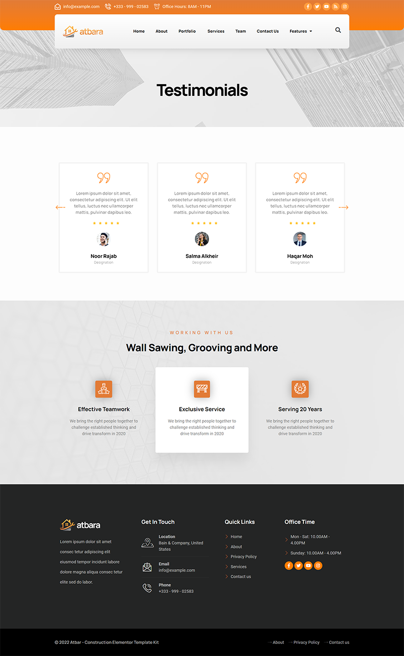 Web Design  UI/UX Figma construction website contracting business custom web design online presence professional builders