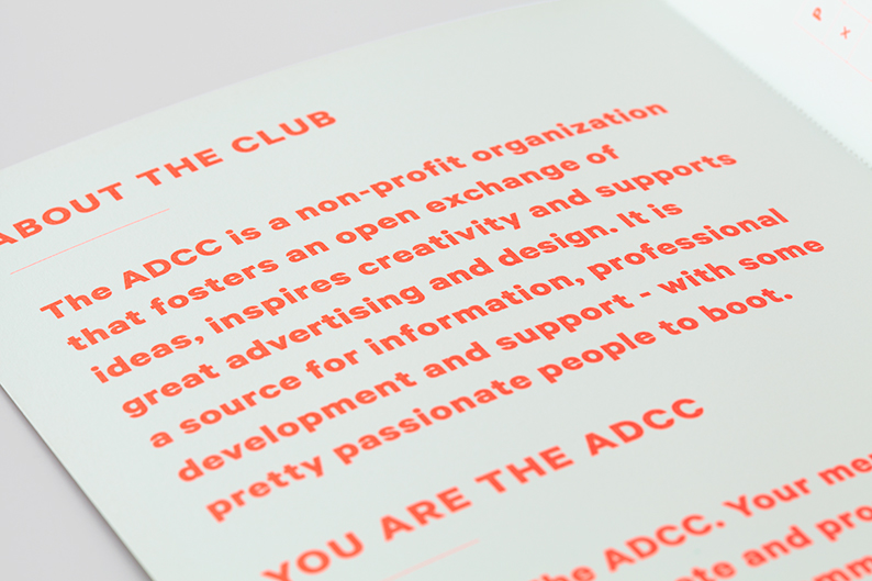 blok design ADCC print type postcards perforated