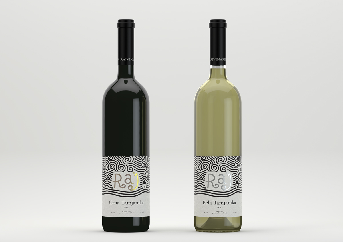wine botle design graphic pattern winery logo handmade