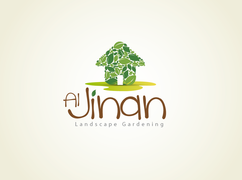Al Jinan Landscape Gradening logo identity dubai