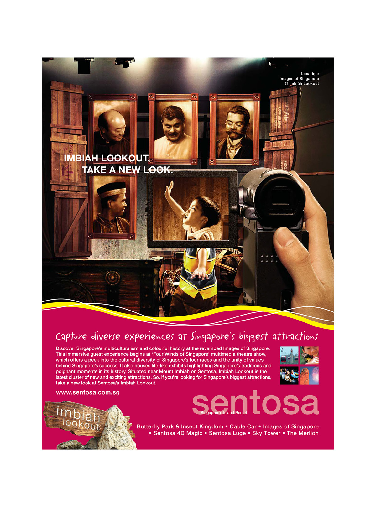 sentosa Resorts print Fun tabletop poster campus juxtaposition