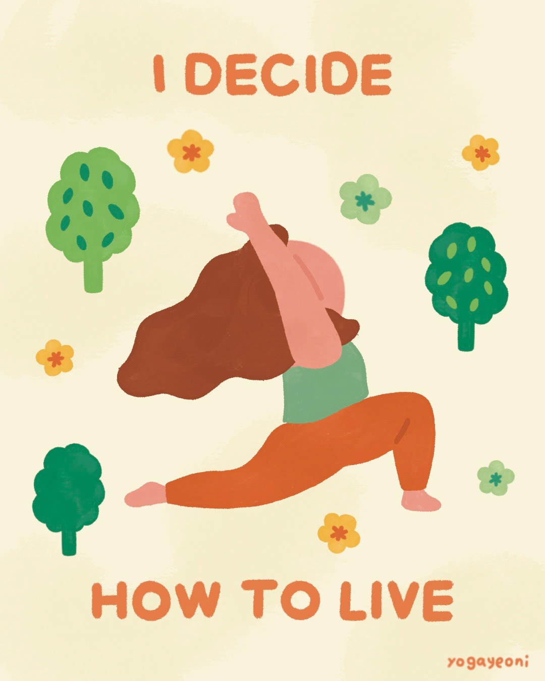 Yoga 광고일러스트 명상 비건 삽화일러스트 요가 운동 책표지 키비주얼 포스터