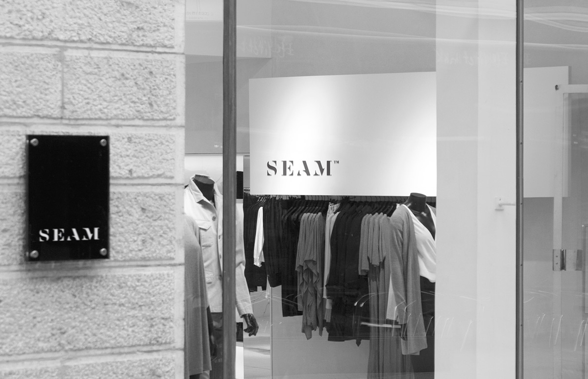grey hotstamp black clothes store emboss typo letters seam SEW cotton serif Custom