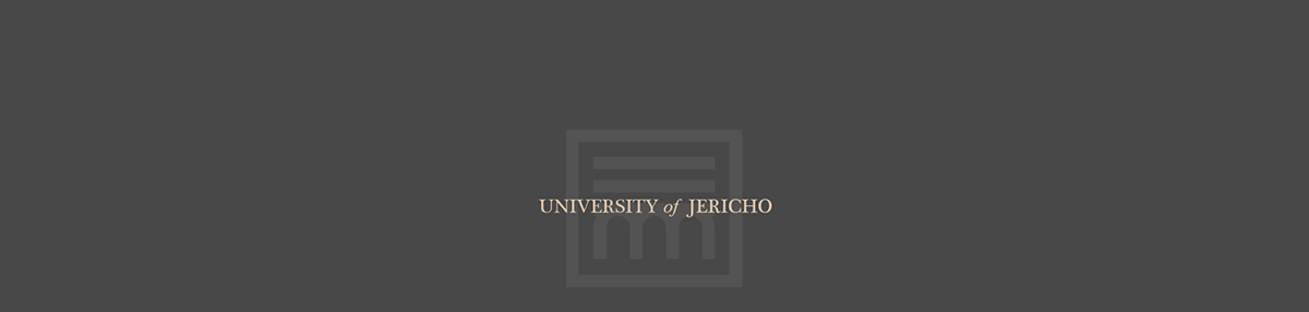 university of jericho logo brand identity t-shirts design cool academic simple download gif custom typeface font logofolio Logotype