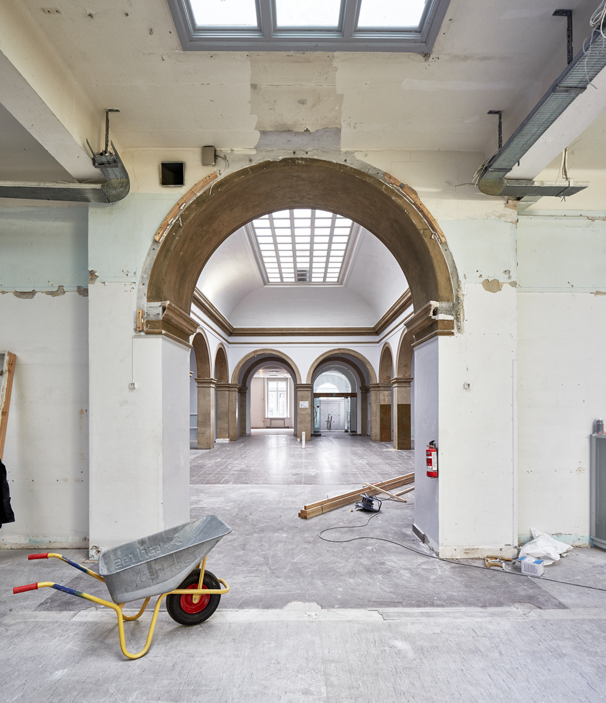 post office Årstiderne Architects rebuilding historic building New Office Space