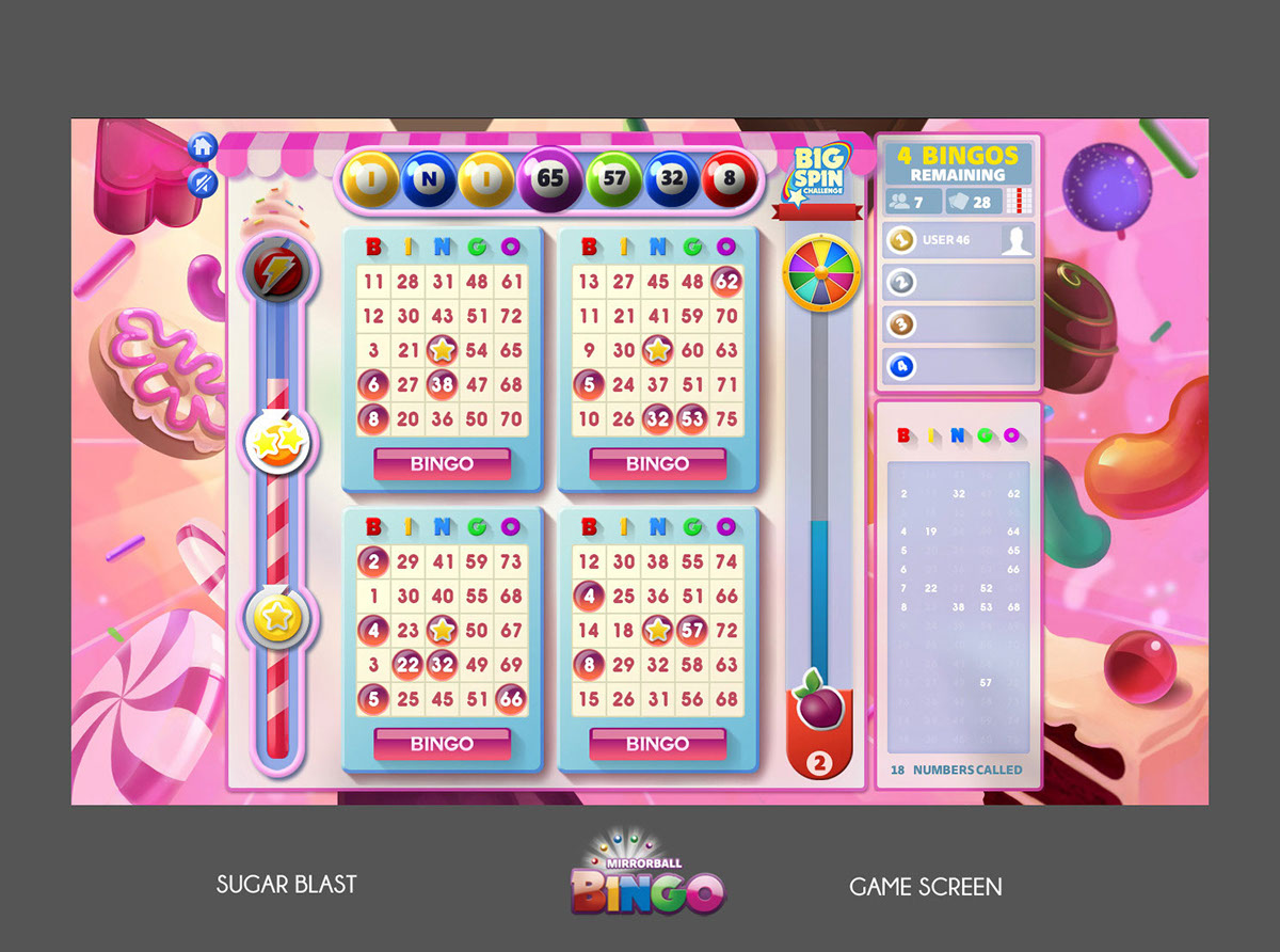 bingo UI game design 
