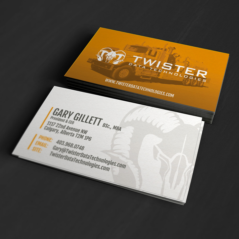 Twister Data technologies Truck business card