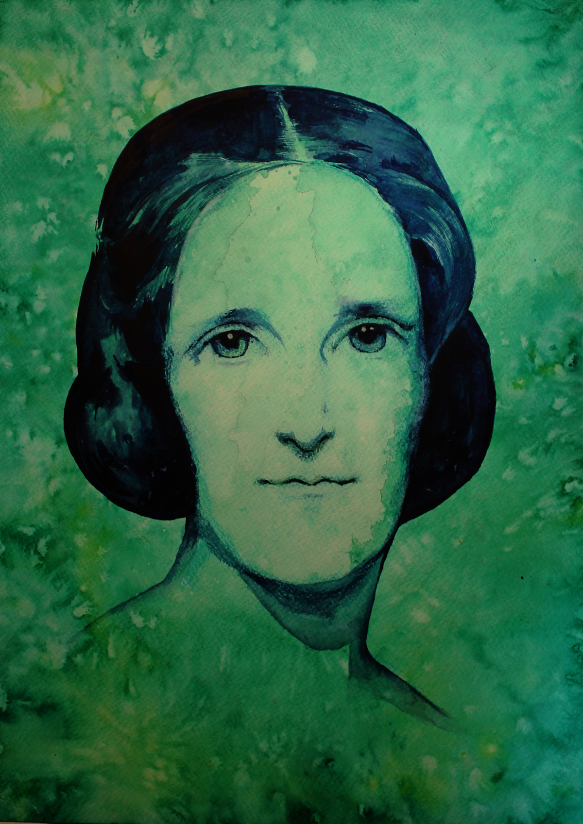 women kahlo virginia woolf nina simone Mary Shelley janis joplin watercolour portray