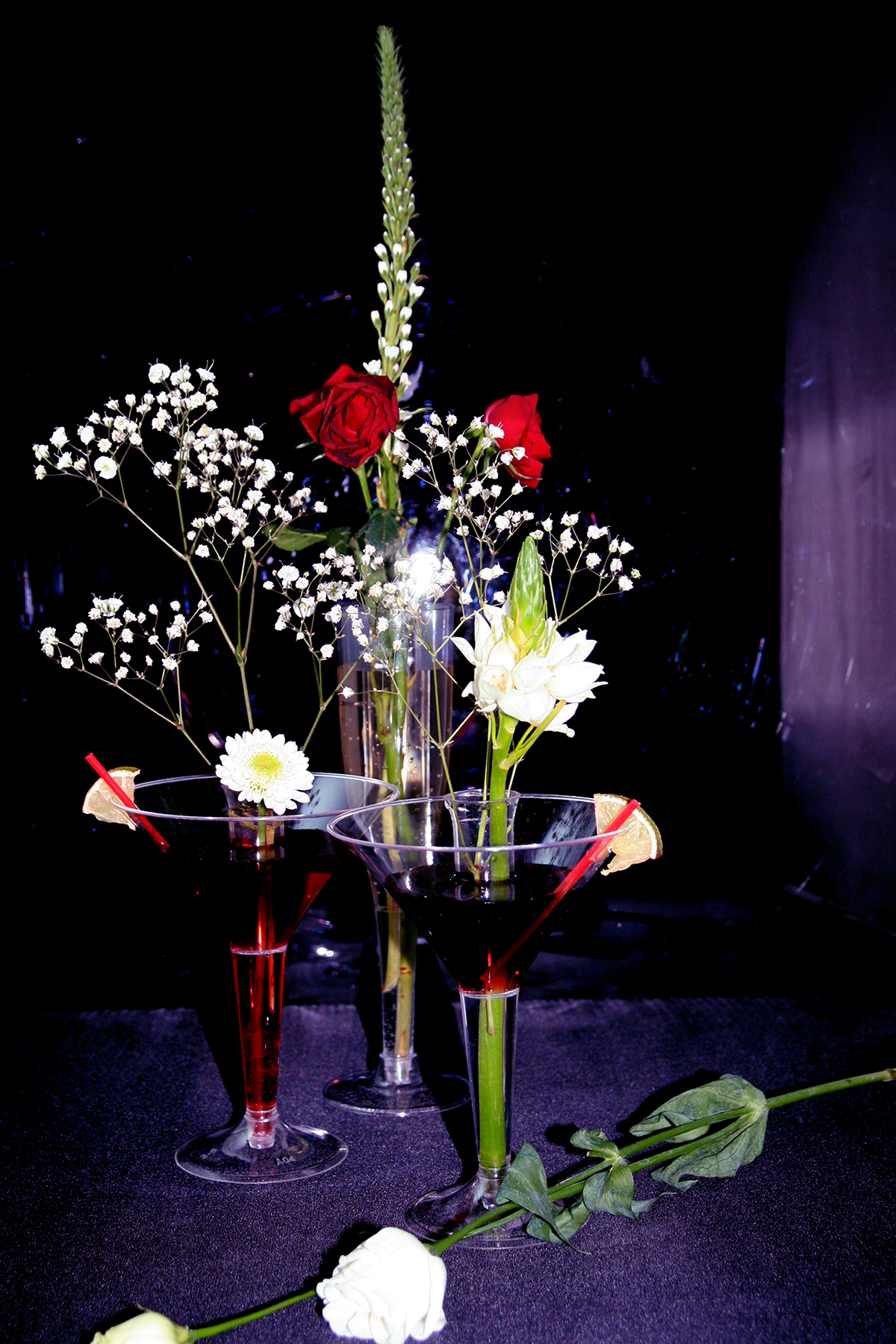 Vase cocktail cocktail glass Champaign champaign glass single-flower vase