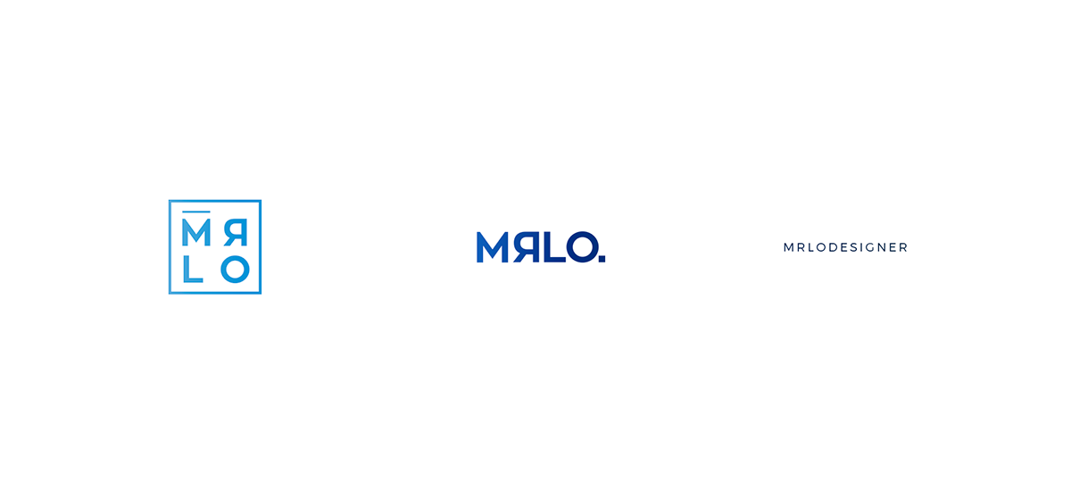 murillo designer Murillo Lima logo personal indentity brand geometric flat identidade Pessoal marca blue