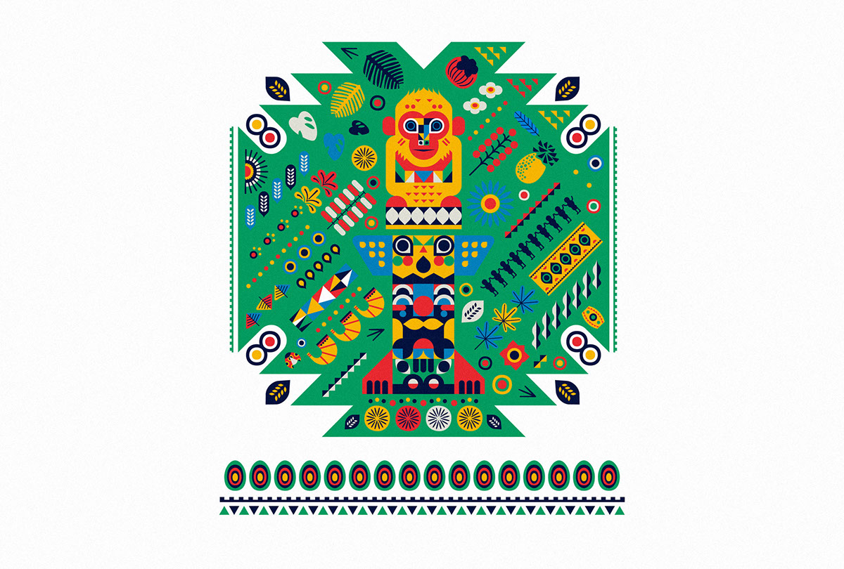 ILLUSTRATION  graphic race hongkong pattern Outdoor animals happy print color