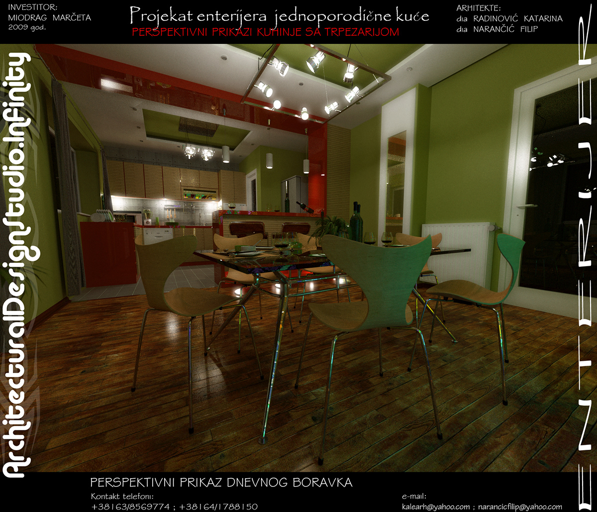 Interior design modern apartment 3D rendering Project Serbia Novi Sad pro animation 3d modeling architecture design