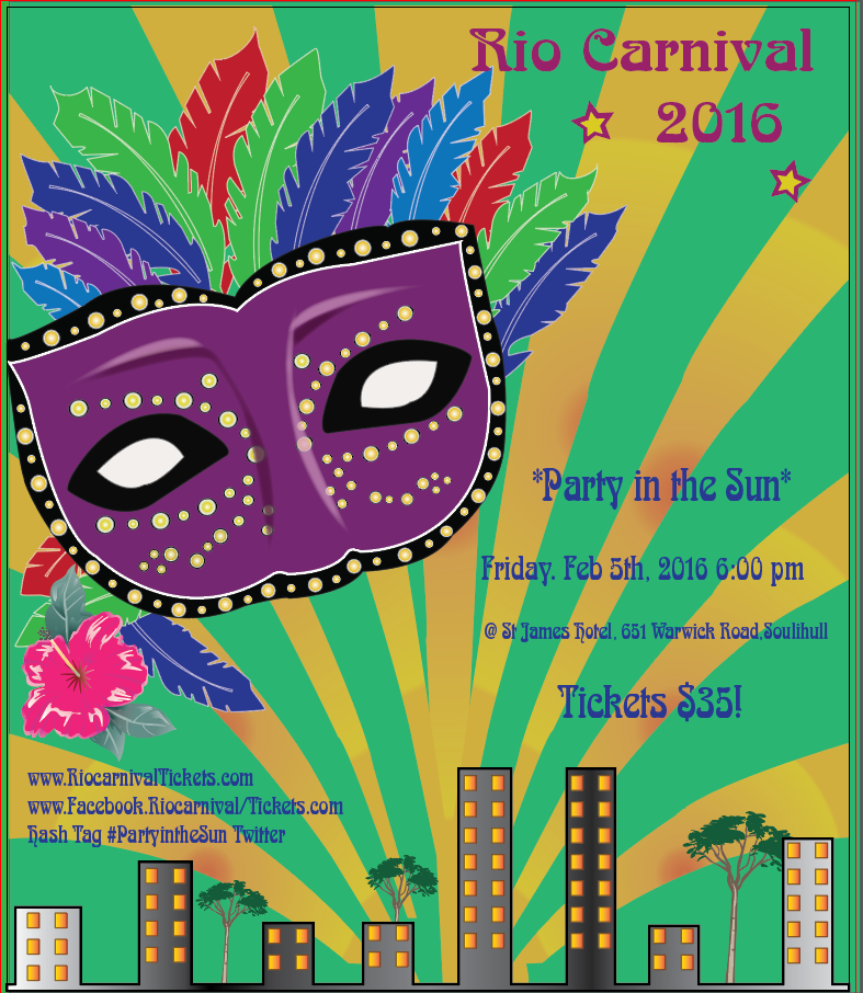 Rio Carnival 2016 Event Posters