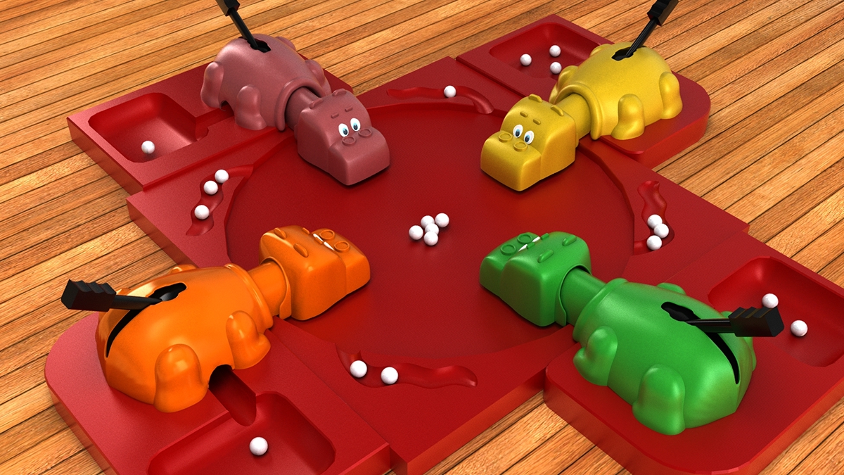hippos Hungry 3ds max Project