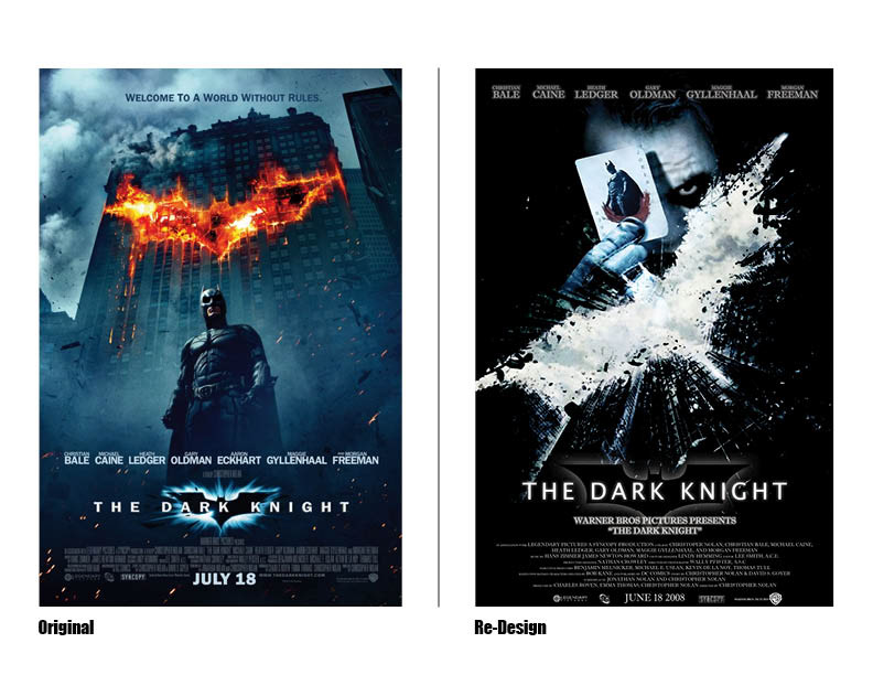 Movies re-design poster batman design graphics