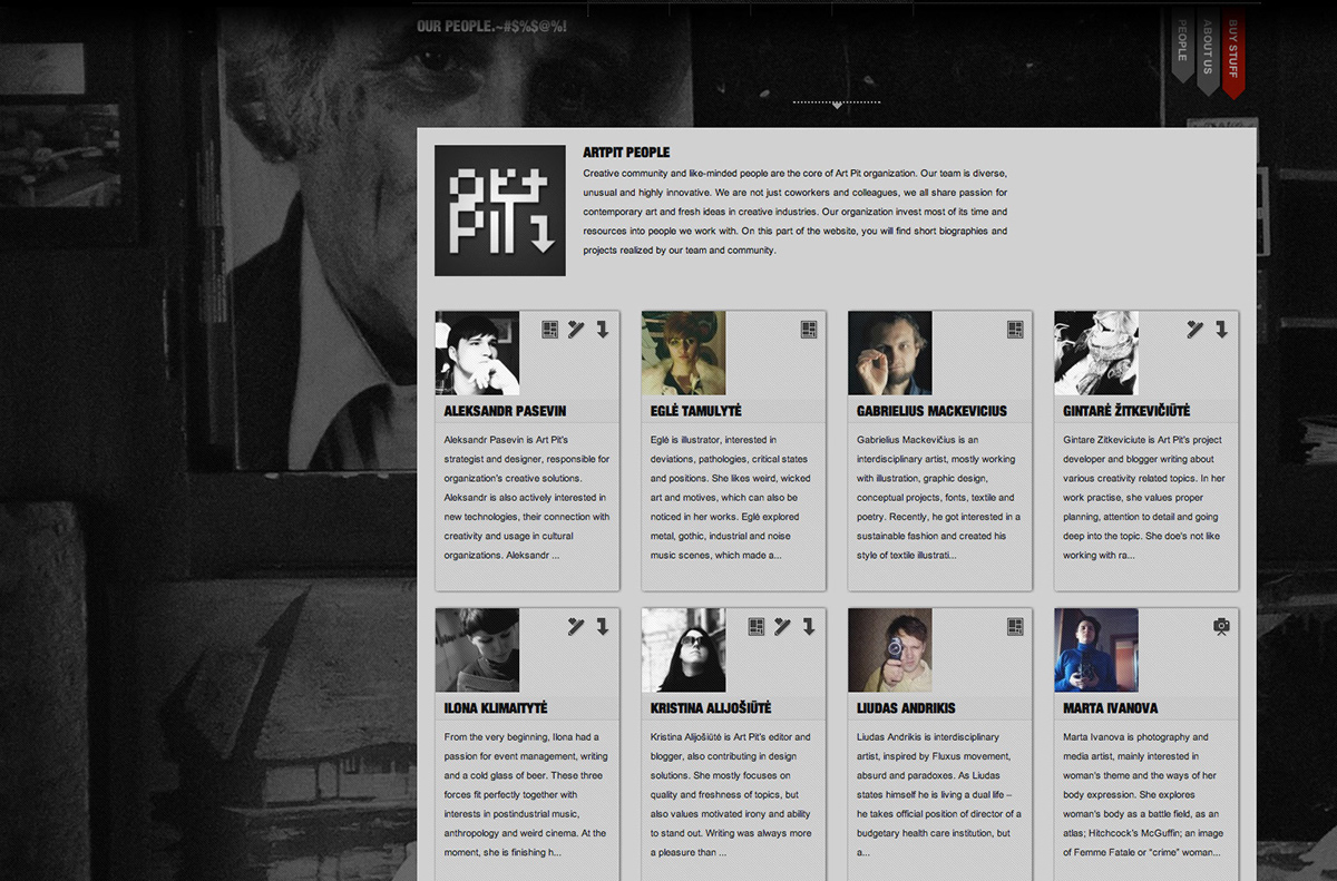 art pit community Blog dark Website