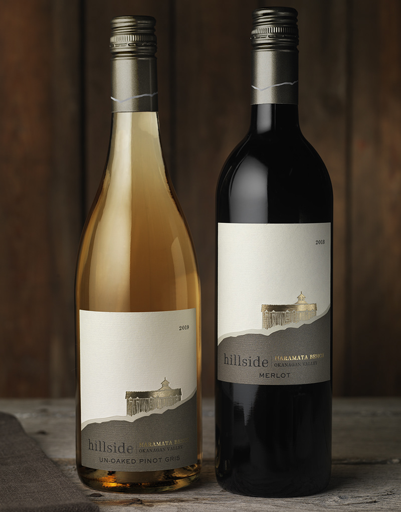 british columbia CF Napa die cut foil Hillside Winery tiered wine