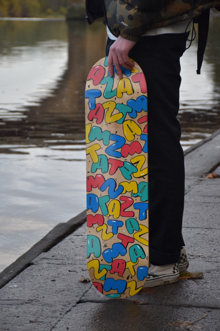 Custom Painted skateboard