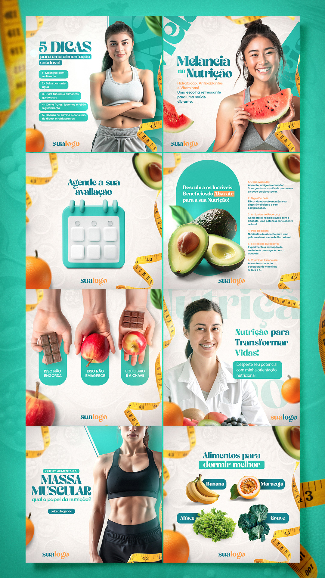 nutricionista social media Nutrição saúde alimentação psd arte designi designer