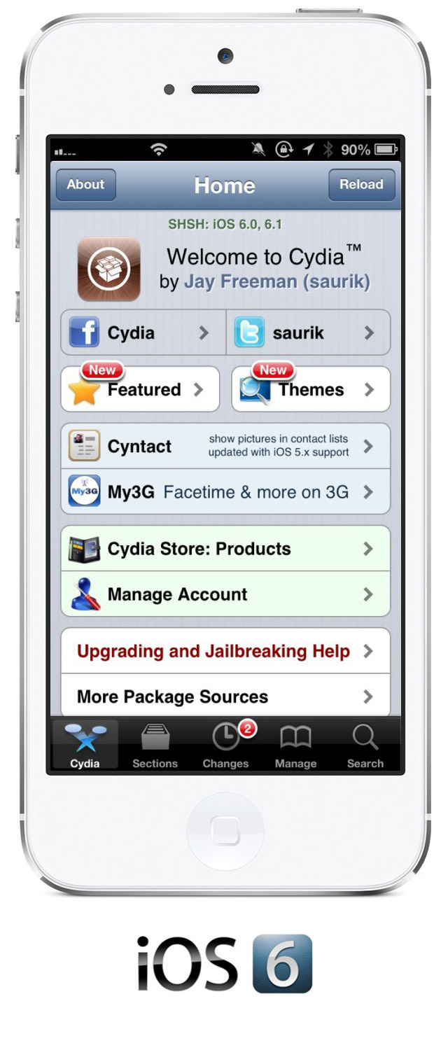 Cydia UI ux design concept ios7 iphone