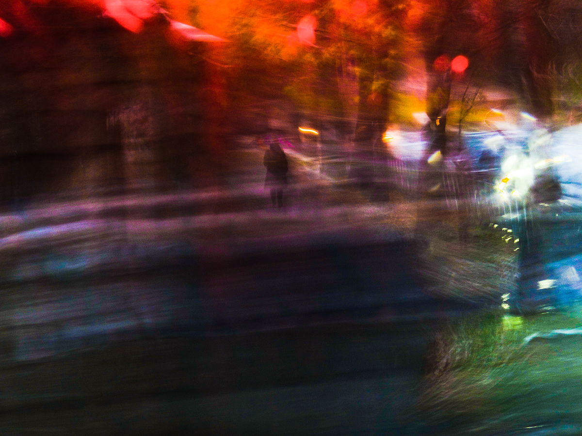 Photography  motion panning blur city