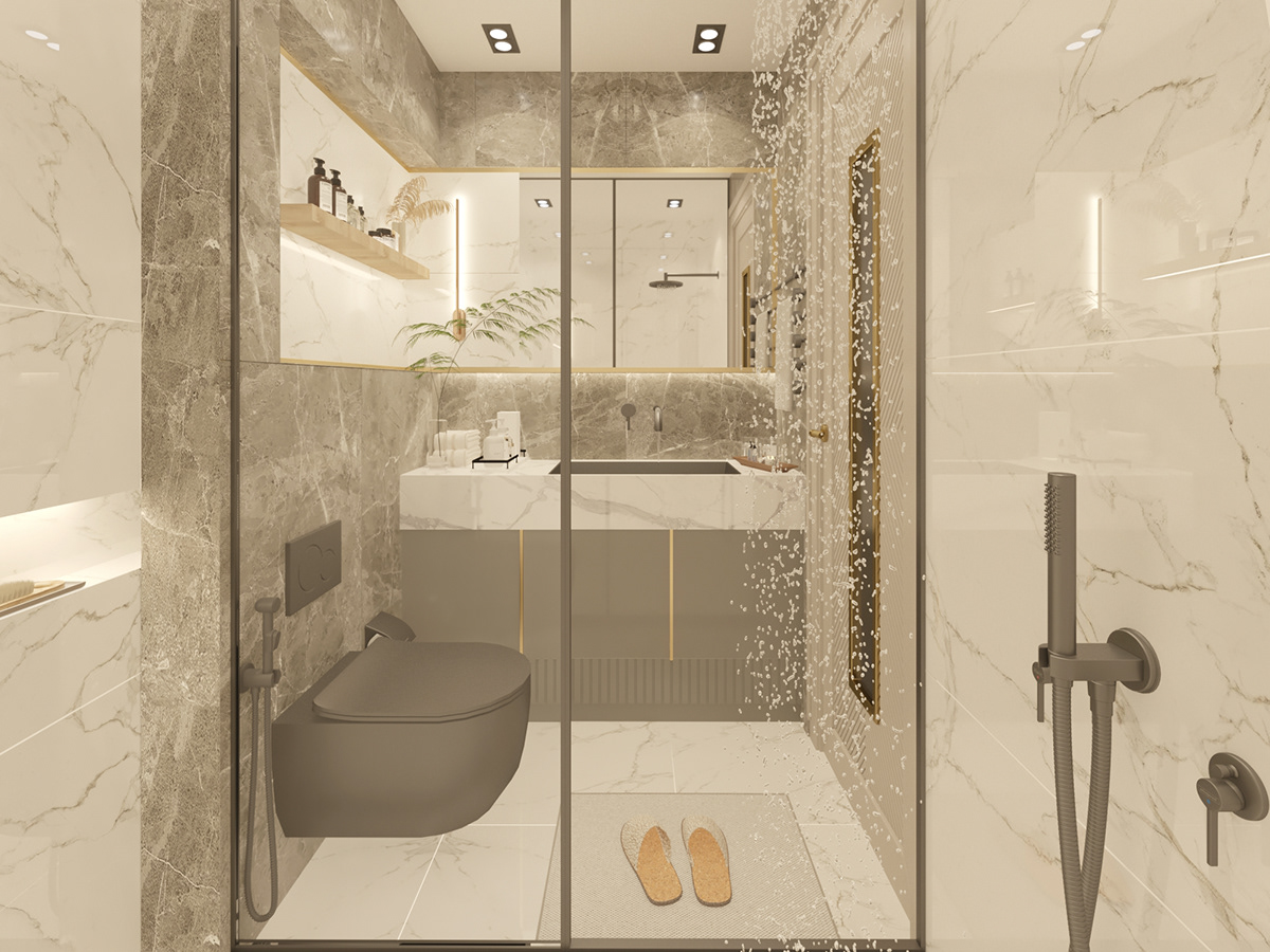 bathroom interior design  architecture Render modern 3ds max vray