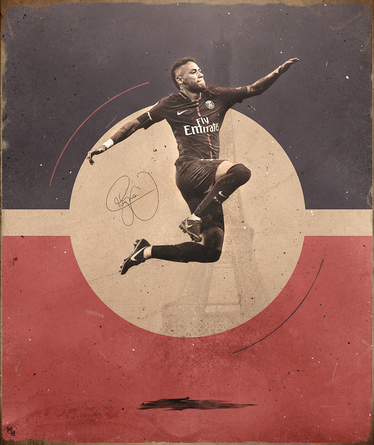 vintage posters graphic design  roger federer Neymar soccer football tennis