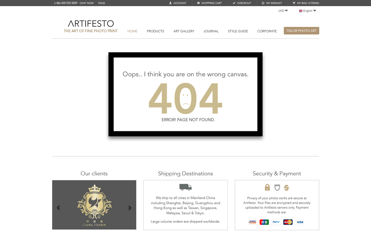 artifesto.cn flat design minimalistic design Webdesign
