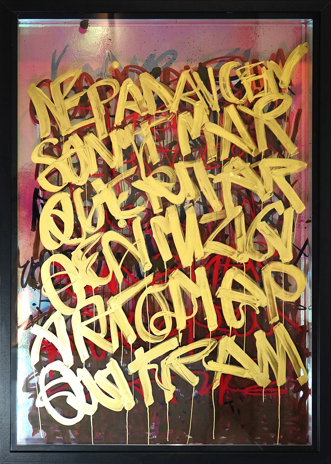 Calligraphy   3 d window frame Graffitis graffitistyle