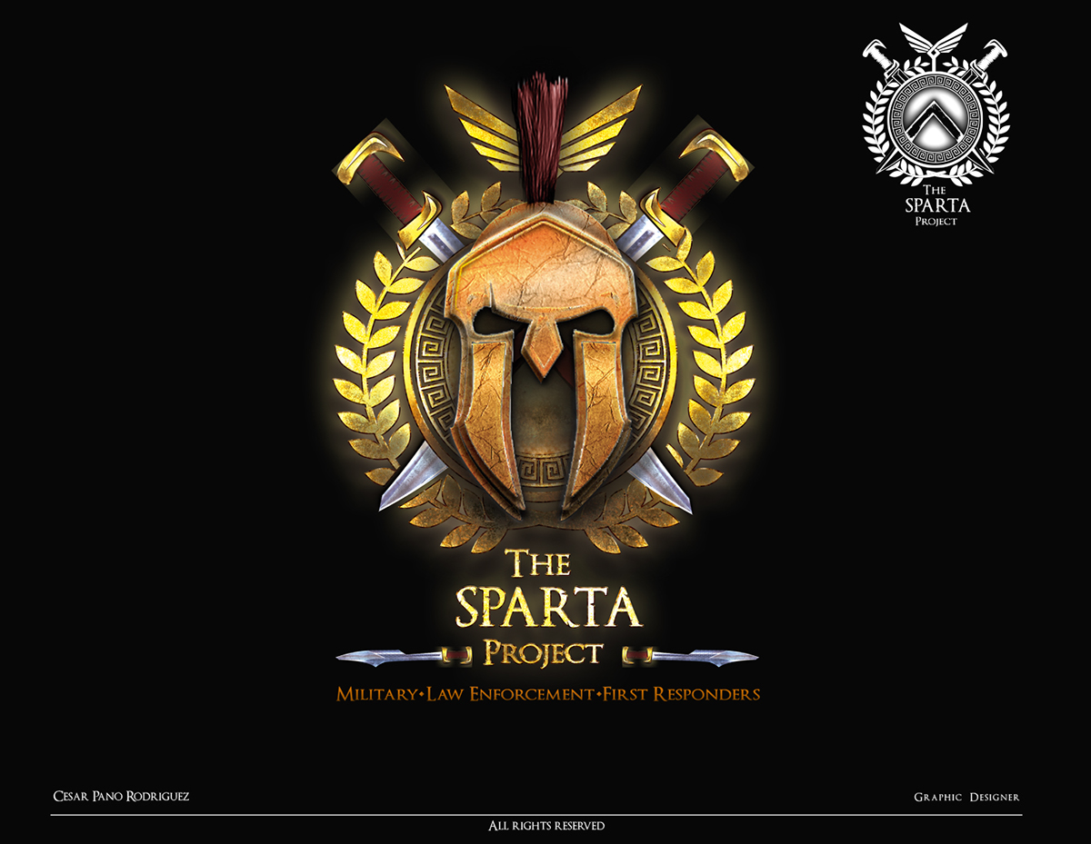 logotipos  hiper realismo spartan