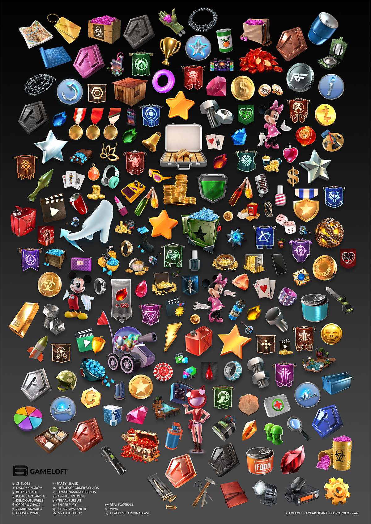 Games mobile UI icons 3d icons 3d Games mobile games pedro rolo