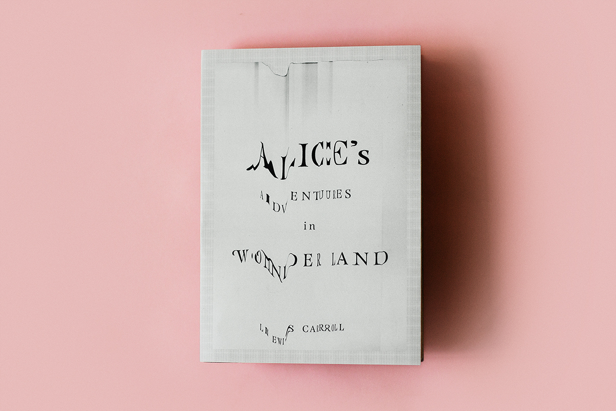 book cover design bookcover alice adventure wonderland