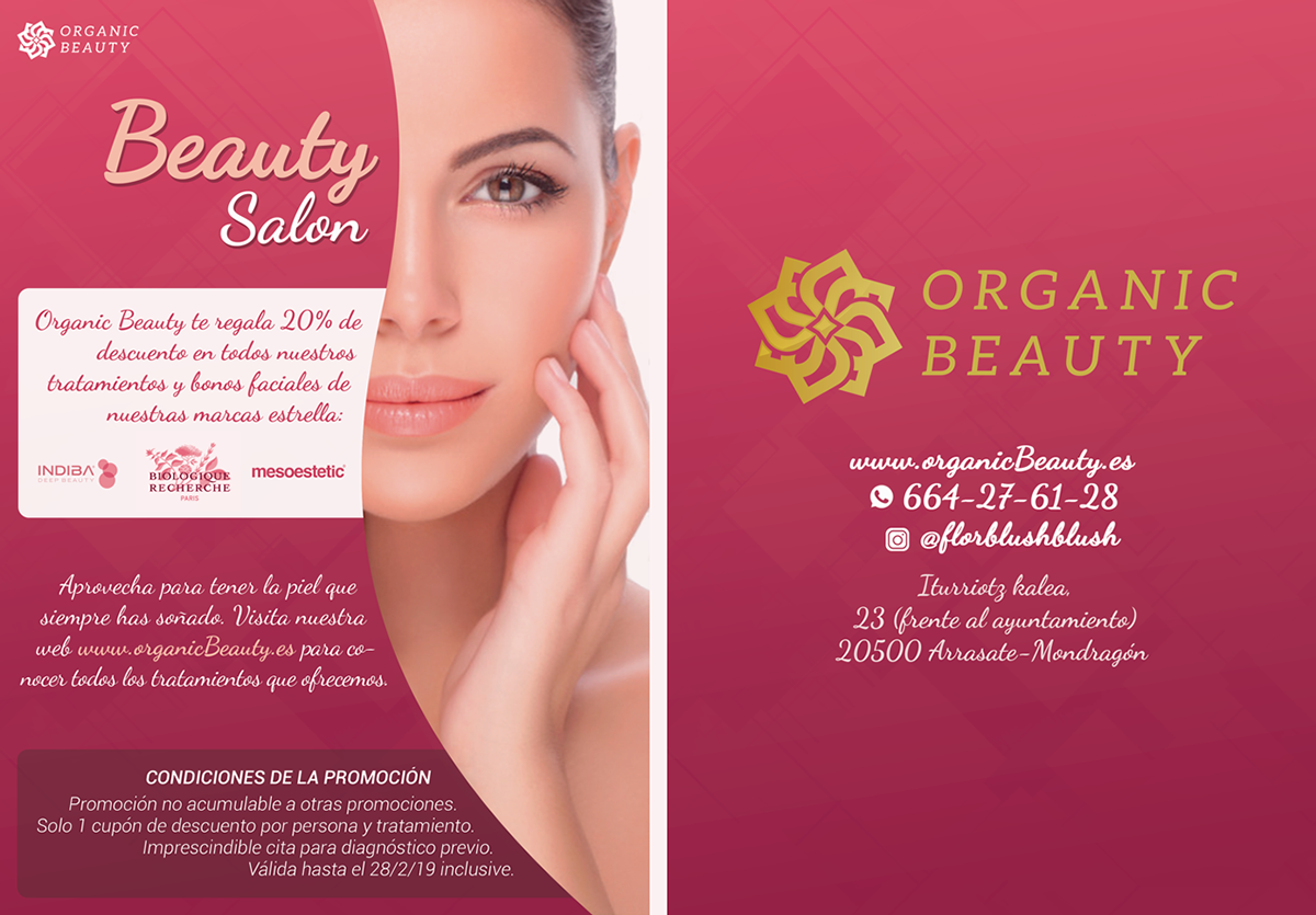 Publidirecta diseño grafico graphic design flyer 2 caras Peixateria organic beauty photoshop