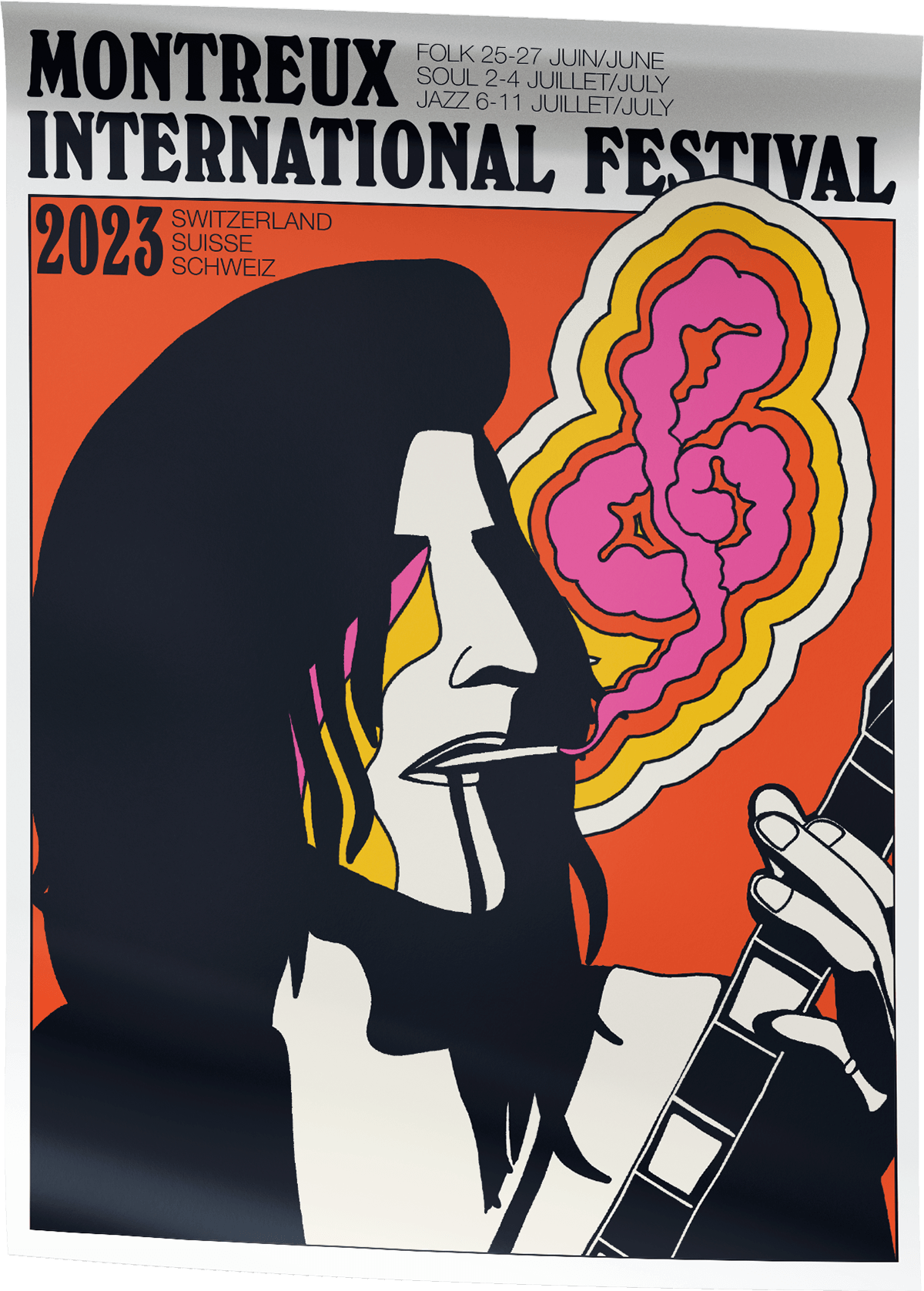 design graphic design  Graphic Designer poster Poster Design ILLUSTRATION  montreux Montreux jazz festival